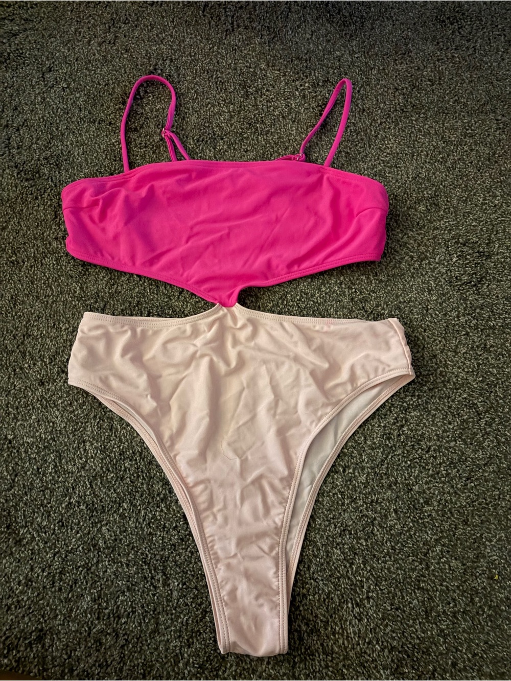 Women’s Two-Tone Bikini Set in Hot Pink & Light Pink